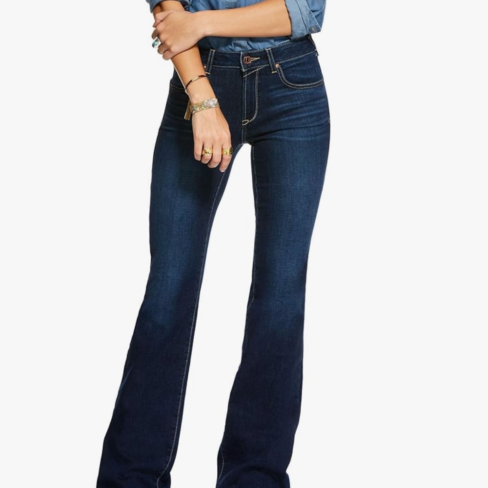 Ariat Blue Flare Wide Leg Jeans